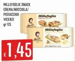 IperSisa Millefoglie Snack Crema/Noccioia/Pistacchio Vicenzi offerta