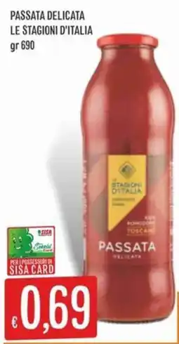 IperSisa Passata delicata Le Stagioni d'Italia offerta