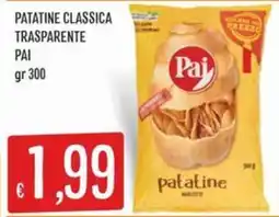 IperSisa Patatine Classica Trasparente Pai offerta