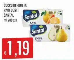 IperSisa Succo di frutta vari gusti Santal offerta