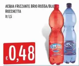 IperSisa Acqua Frizzante BriO Rossa/Blu Rocchetta offerta