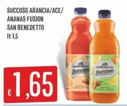 IperSisa Succoso Arancia/Ace/Ananas Fusion San Benedetto offerta