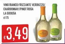 IperSisa Vino Bianco Frizzante Verduzzo/Chardonnay/Pinot Rosa La Gioiosa offerta