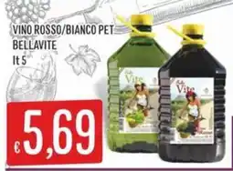 IperSisa Vino Rosso/Bianco PET Bellavite offerta