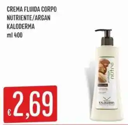 IperSisa Crema fluida corpo nutriente/argan Kaloderma offerta