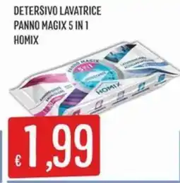 IperSisa Detersivo lavatrice panno magix 5 in 1 homix offerta