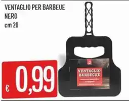 IperSisa VENTAGLIO PER BARBEUE NERO offerta