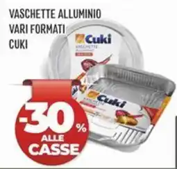 IperSisa Vaschette alluminio Cuki offerta