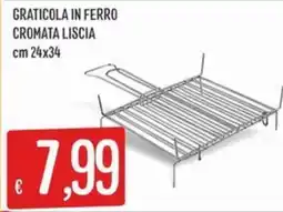 IperSisa Graticola in ferro cromata liscia offerta