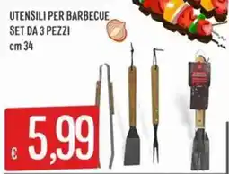 IperSisa UTENSILI PER BARBECUE offerta