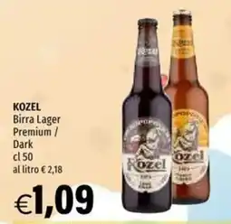 Hurrà KOZEL Birra Lager Premium / Dark offerta