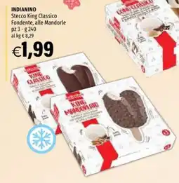 Hurrà Indianino Stecco King Classico Fondente, alle Mandorle offerta