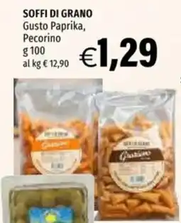 Hurrà Soffi di grano Gusto Paprika, Pecorino offerta