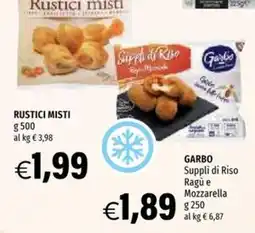 Hurrà Garbo Suppli di Riso Ragù e Mozzarella offerta