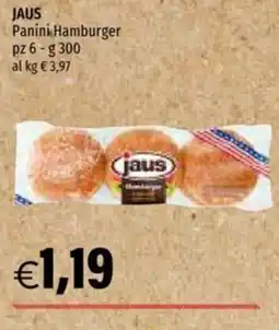 Hurrà JAUS Panini Hamburger offerta