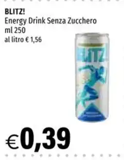 Hurrà BLITZ! Energy Drink Senza Zucchero offerta