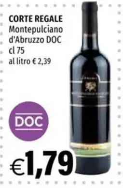 Hurrà Corte Regale Montepulciano d'Abruzzo DOC offerta