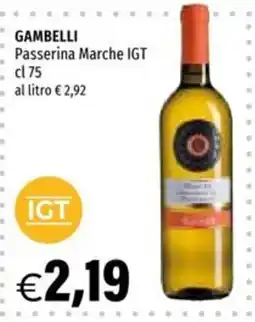Hurrà GAMBELLI Passerina Marche IGT offerta