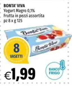 Hurrà Bonta' Viva Yogurt Magro 0,1% Frutta in pezzi assortita offerta