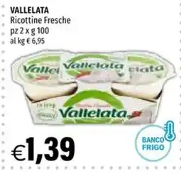 Hurrà Vallelata Ricottine Fresche offerta