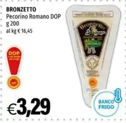 Hurrà BRONZETTO Pecorino Romano DOP offerta
