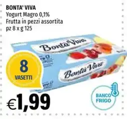 Hurrà Bonta' Viva Yogurt Magro 0,1% Frutta in pezzi assortita offerta