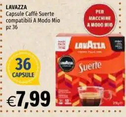 Hurrà LAVAZZA Capsule Caffè Suerte offerta