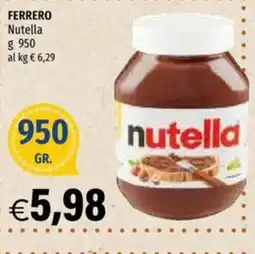 Hurrà Nutella offerta