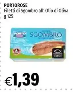 Hurrà PORTOROSE Filetti di Sgombro all' Olio di Oliva offerta