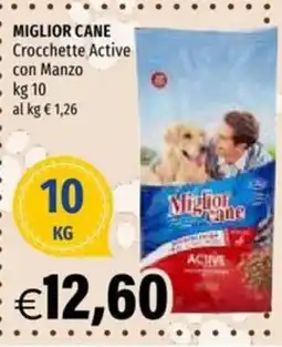 Hurrà Miglior Cane Crocchette Active con Manzo offerta