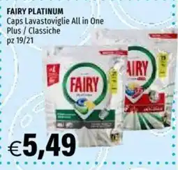 Hurrà FAIRY PLATINUM Caps Lavastoviglie All in One Plus / Classiche offerta