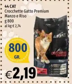 Hurrà Crocchette Gatto Premium Manzo e Riso offerta