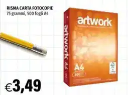 Hurrà artwork carta fotocopie offerta