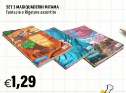 Hurrà SET 3 MAXIQUADERNI MITAMA offerta