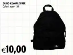 Hurrà ZAINO KEYOPLE FREE offerta