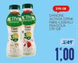 SpesAmica Danone Activia Drink Fibre Cereali/Fragola offerta