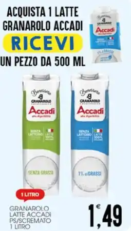 SpesAmica Granarolo Latte Accadi PS/Scremato offerta