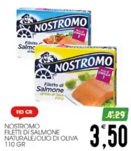 SpesAmica NOSTROMO FILETTI DI SALMONE NATURALE/OLIO DI OLIVA offerta