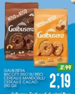 SpesAmica Galbusera Biscotti Riso su Riso Cereali e Cacao offerta