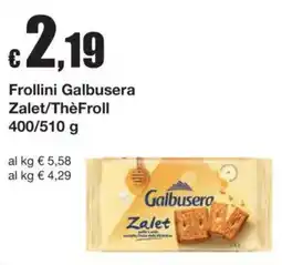 Sì con te Frollini Galbusera Zalet offerta