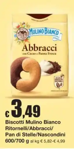 Sì con te Biscotti Mulino Bianco Abbracci offerta