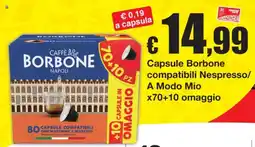 Sì con te Capsule Borbone offerta
