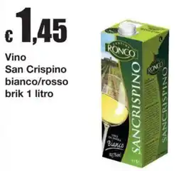 Sì con te Vino San Crispino offerta