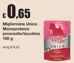 Sì con te Migliorcanе Unico Monoproteico prosciutto/tacchino offerta