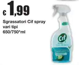 Sì con te Sgrassatori Cif spray offerta