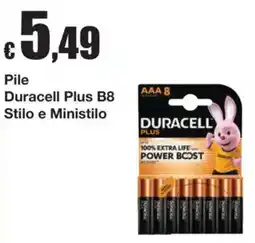 Sì con te Pile Duracell Plus B8 offerta