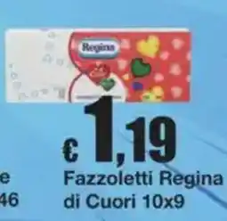 Sì con te Fazzoletti Regina di Cuori offerta