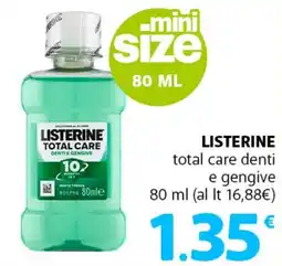 Supermercati Dok Listerine total care denti e gengive offerta