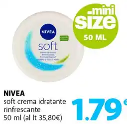 Supermercati Dok NIVEA soft crema idratante rinfrescante offerta