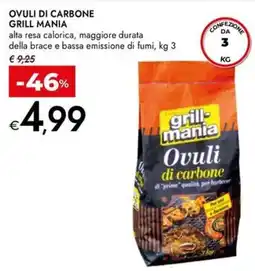 Bennet Ovuli di carbone Grill Mania offerta